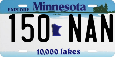 MN license plate 150NAN