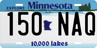 MN license plate 150NAQ