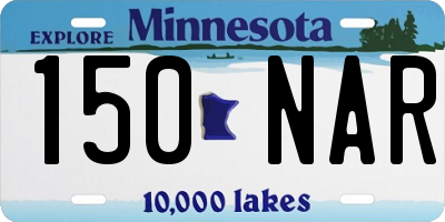 MN license plate 150NAR