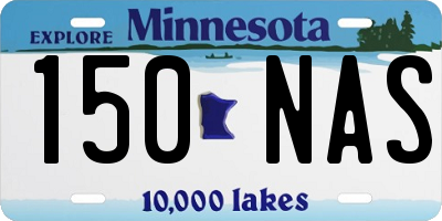 MN license plate 150NAS