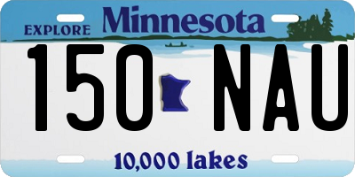 MN license plate 150NAU