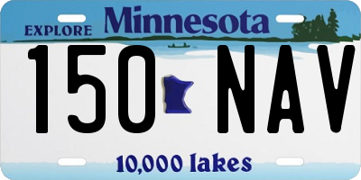 MN license plate 150NAV