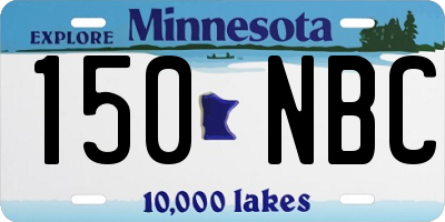 MN license plate 150NBC