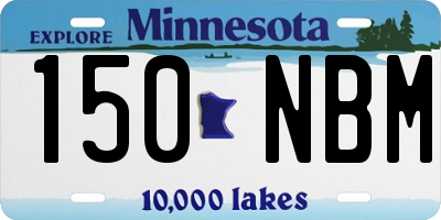MN license plate 150NBM
