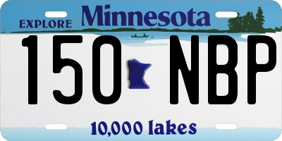 MN license plate 150NBP