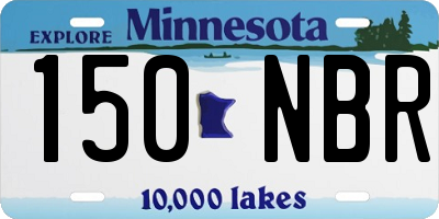 MN license plate 150NBR