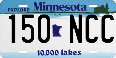 MN license plate 150NCC