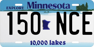 MN license plate 150NCE
