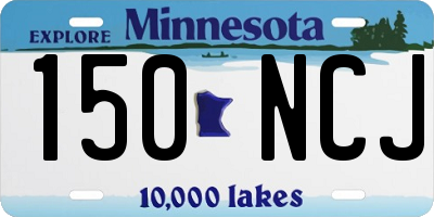MN license plate 150NCJ