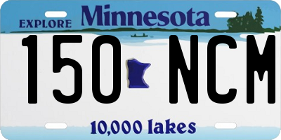 MN license plate 150NCM