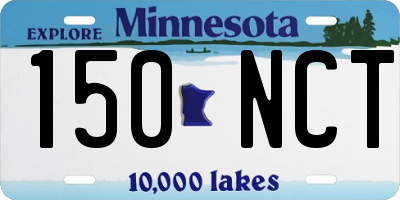 MN license plate 150NCT