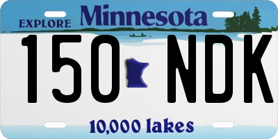 MN license plate 150NDK