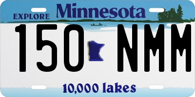 MN license plate 150NMM