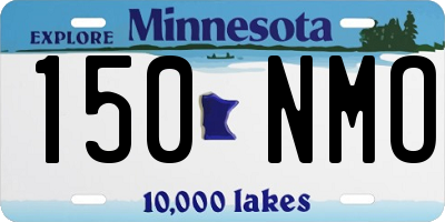 MN license plate 150NMO
