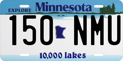 MN license plate 150NMU