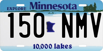 MN license plate 150NMV