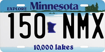 MN license plate 150NMX