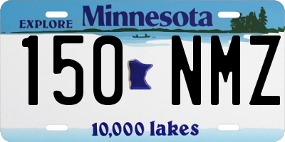 MN license plate 150NMZ