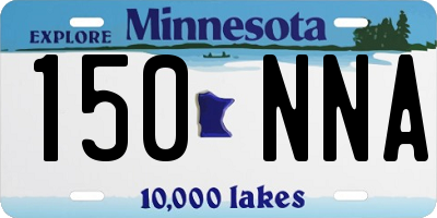 MN license plate 150NNA