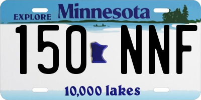 MN license plate 150NNF