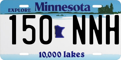 MN license plate 150NNH