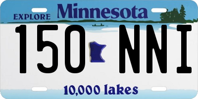 MN license plate 150NNI