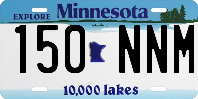 MN license plate 150NNM
