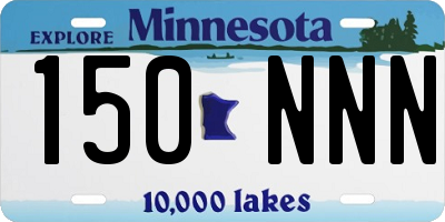 MN license plate 150NNN