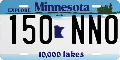 MN license plate 150NNO