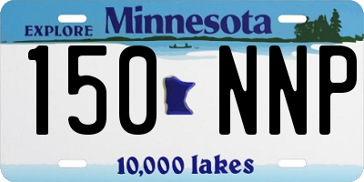MN license plate 150NNP