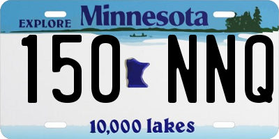 MN license plate 150NNQ