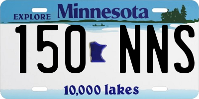MN license plate 150NNS