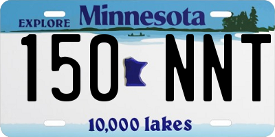 MN license plate 150NNT