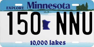 MN license plate 150NNU