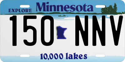 MN license plate 150NNV
