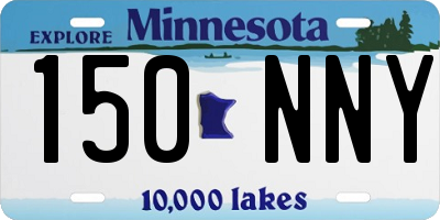 MN license plate 150NNY