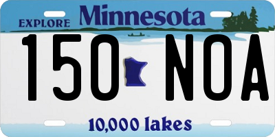 MN license plate 150NOA