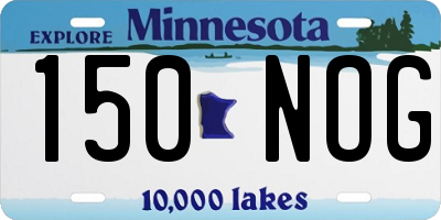 MN license plate 150NOG