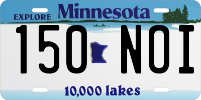 MN license plate 150NOI