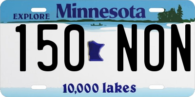 MN license plate 150NON