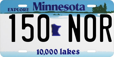 MN license plate 150NOR