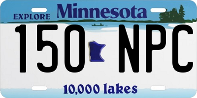 MN license plate 150NPC