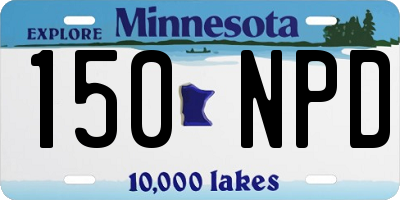 MN license plate 150NPD