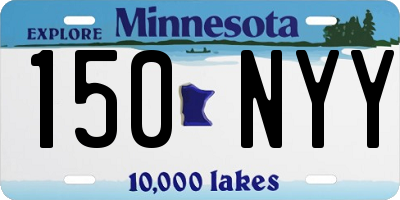 MN license plate 150NYY