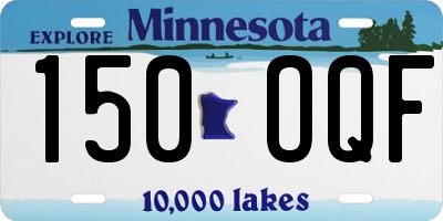 MN license plate 150OQF