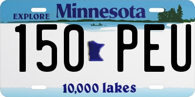 MN license plate 150PEU