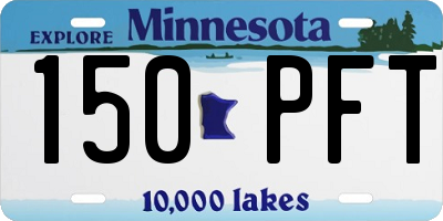 MN license plate 150PFT