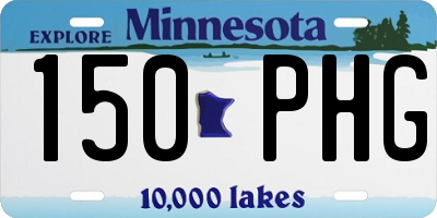 MN license plate 150PHG