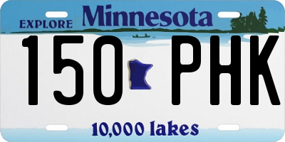 MN license plate 150PHK