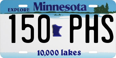 MN license plate 150PHS